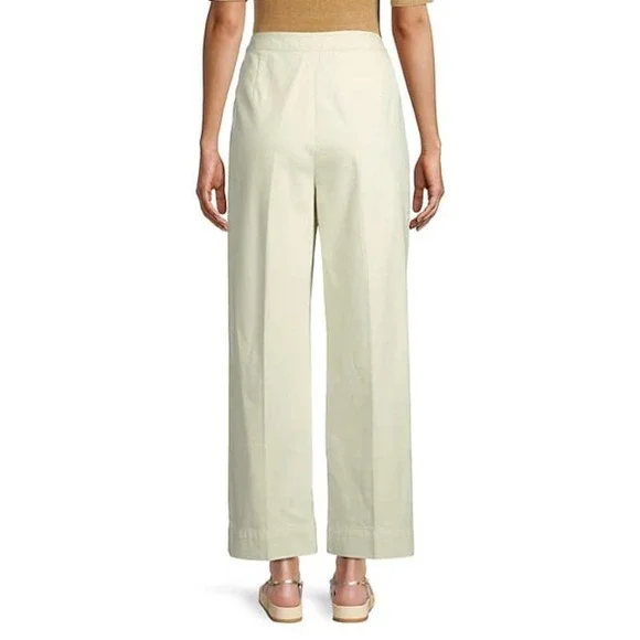 Tory Burch Button Detail Cropped Wide Leg Sailor Pants Size 6 NWOT